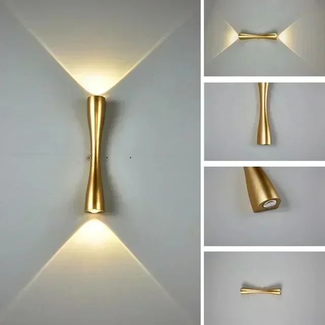 APLIQUE PARED ARFI DORADO 6W IP20 LUZ CALIDA/3000K 3