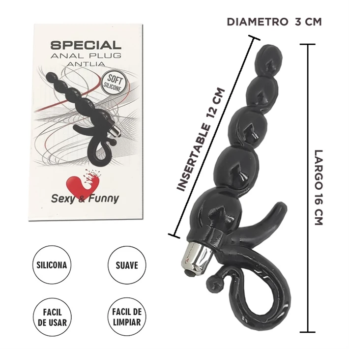 Antlia : Dilatador Anal con Vibrador 
