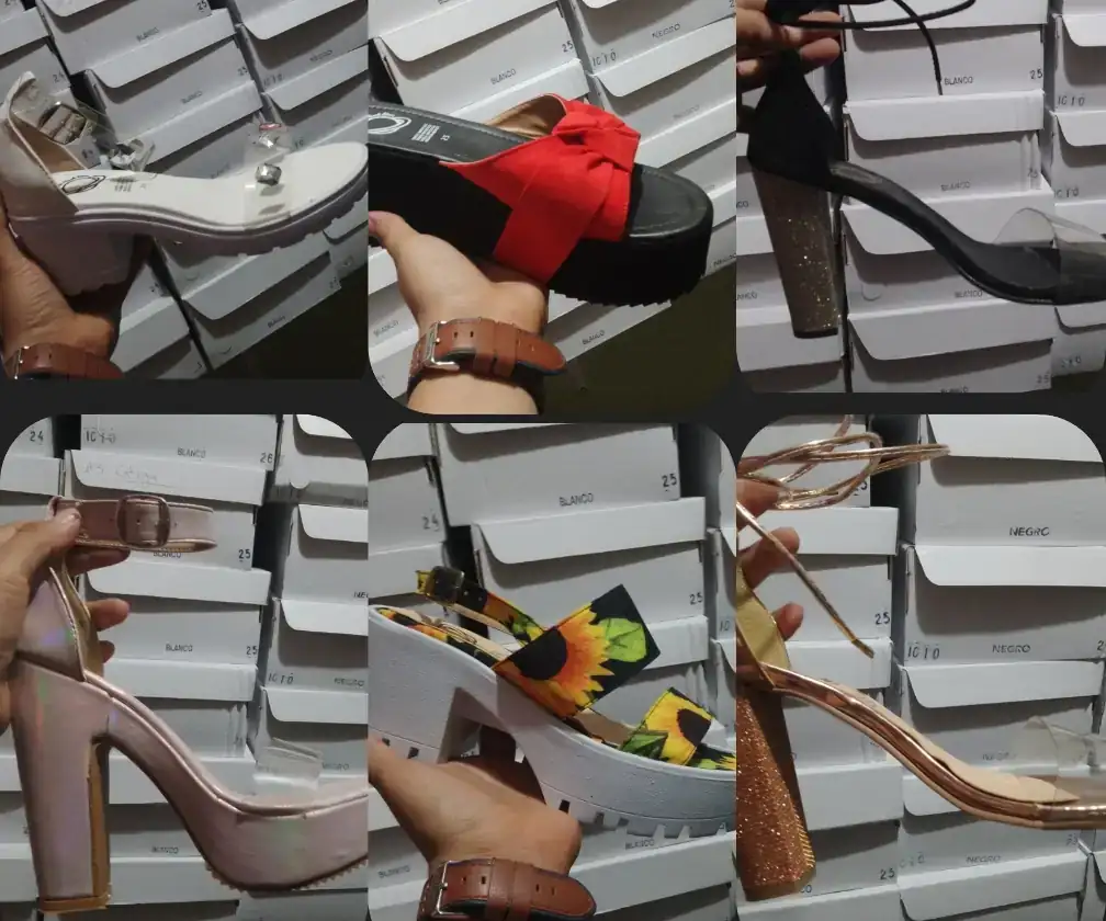 Mod.500-Paquete surtido 5 tacones 