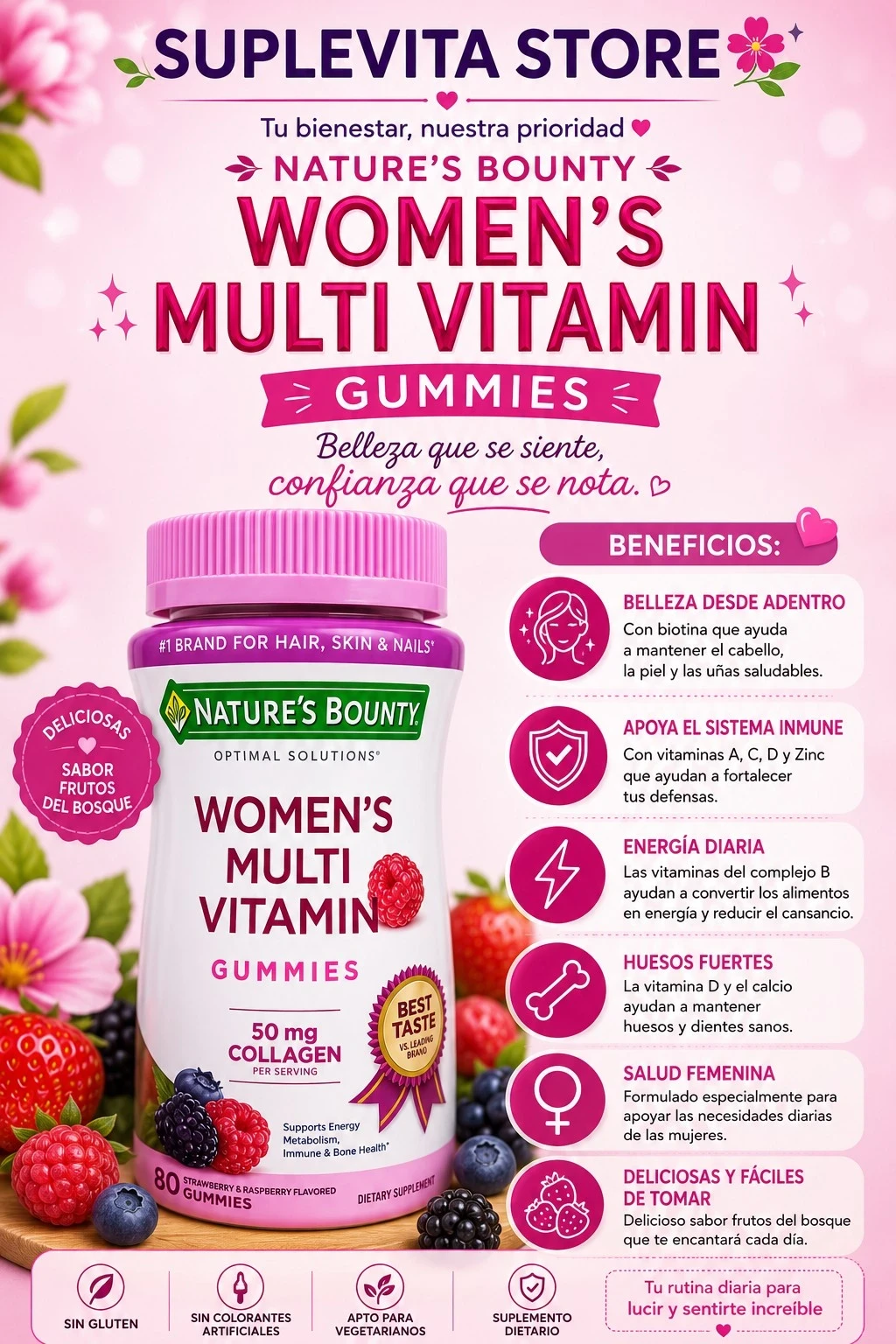 Nature's Bounty Women's Multi Vitamin Gummies
