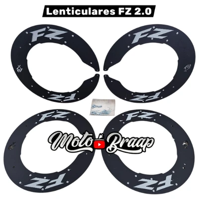 FZ 2.0 Juego de lenticular para los 2 rines acero negro ML