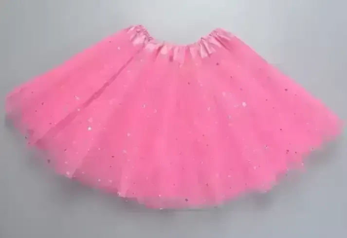 Tutu 3 capas  con brillo 30 cm