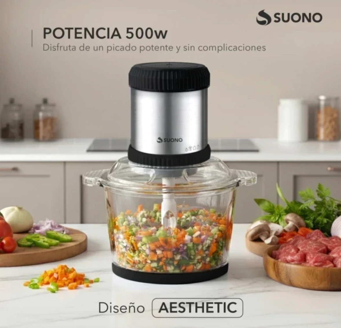 PICADORA PROCESADORA DE ALIMENTOS SUONO