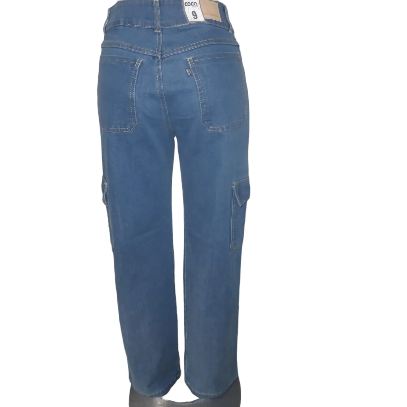 Jeans recto azul claro 2