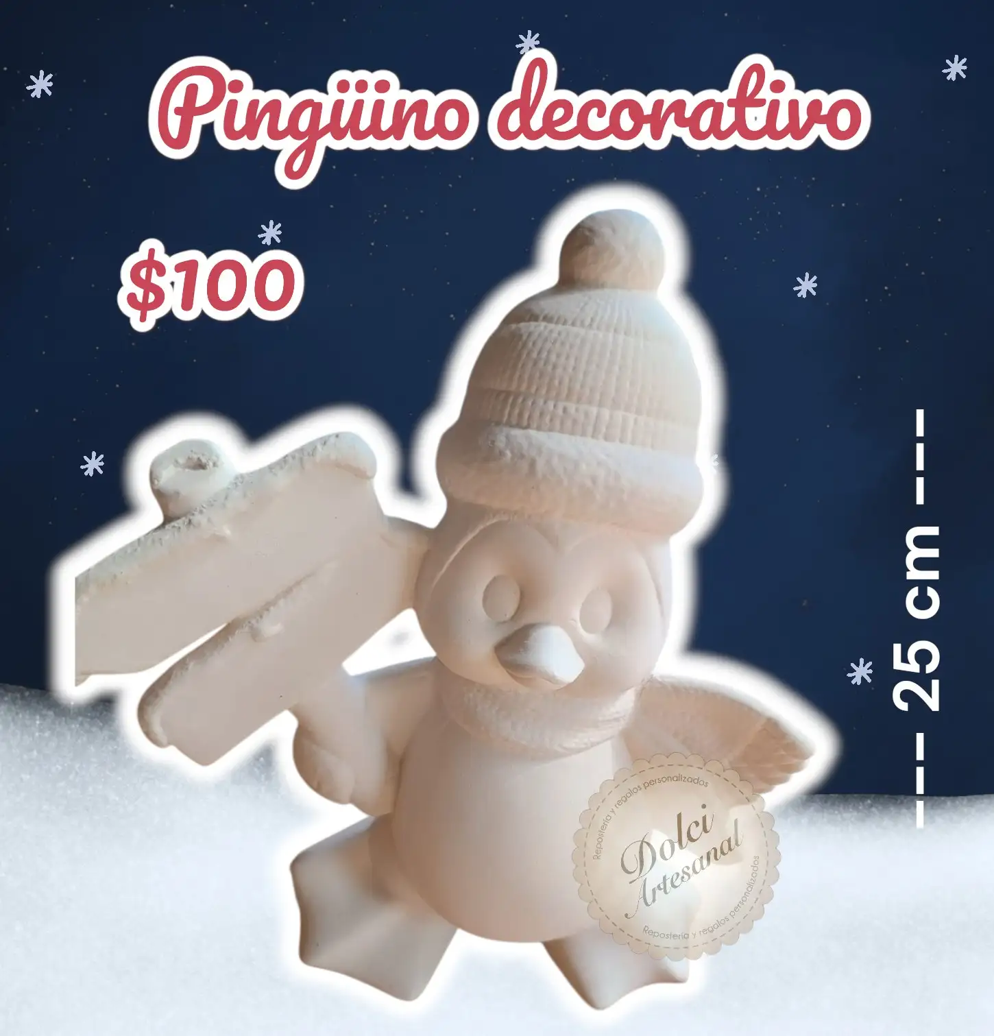 Pingüino decorativo 