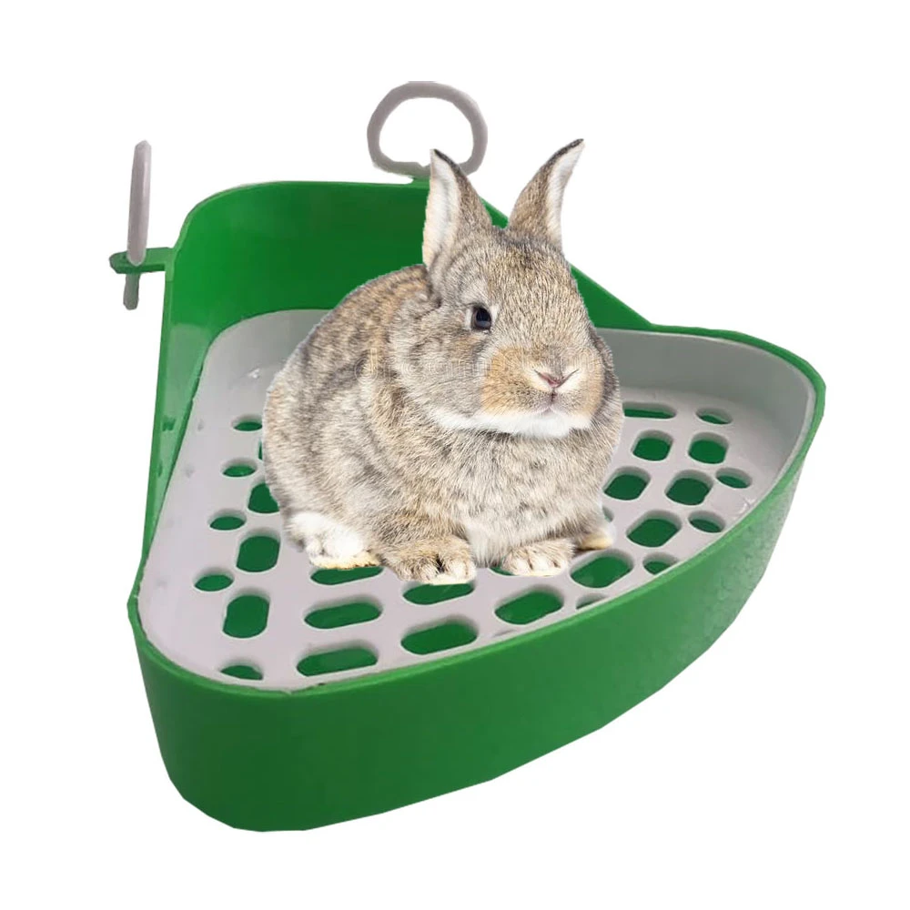 Baño Esquinero para Conejo Enano 23*15cm Bcp-01 3