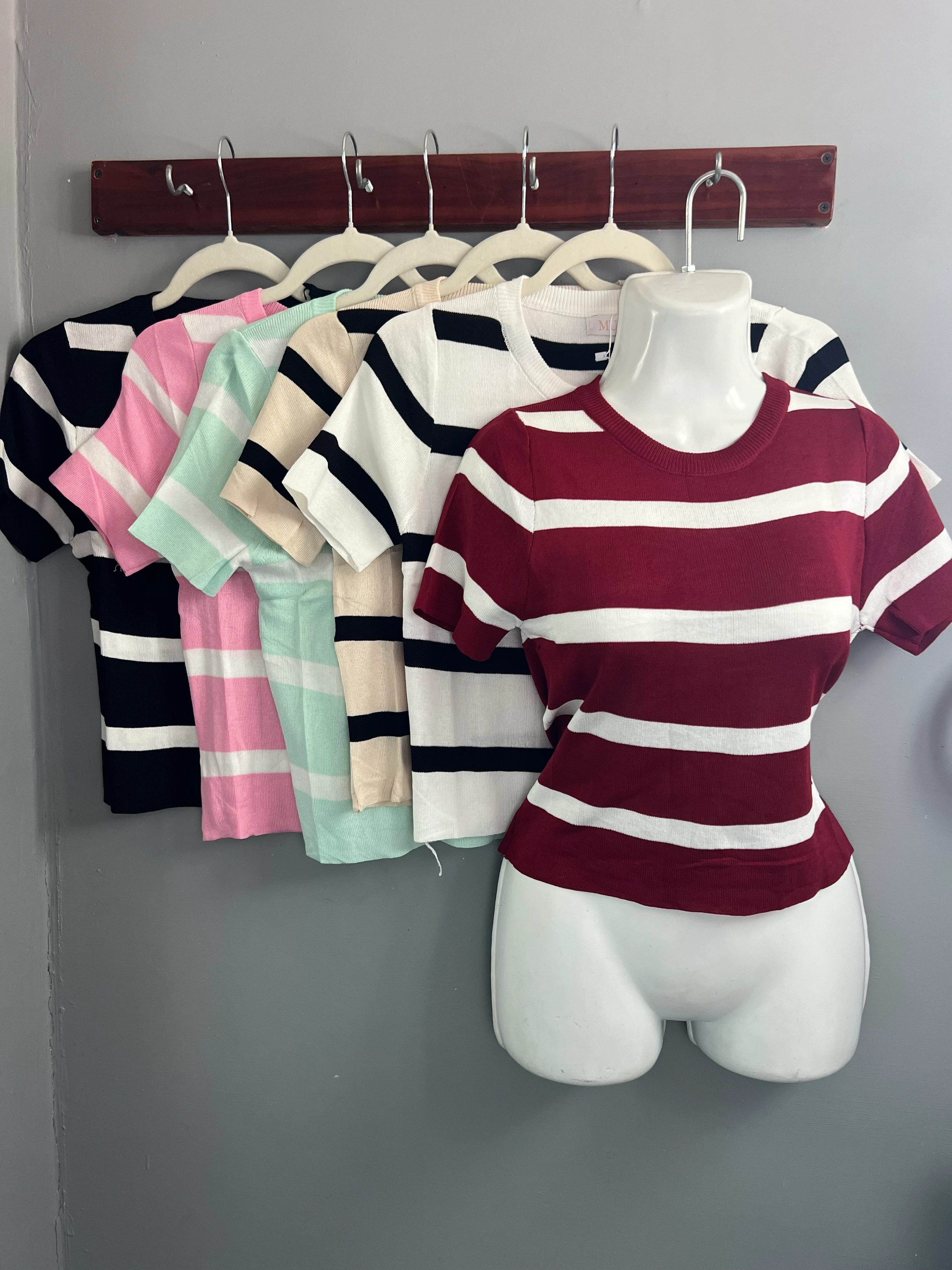 Blusa Tejida Rayada 2