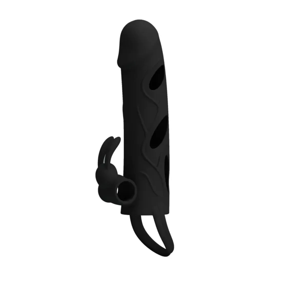 Funda Para Pene Con Estimulación de Clitoris  3