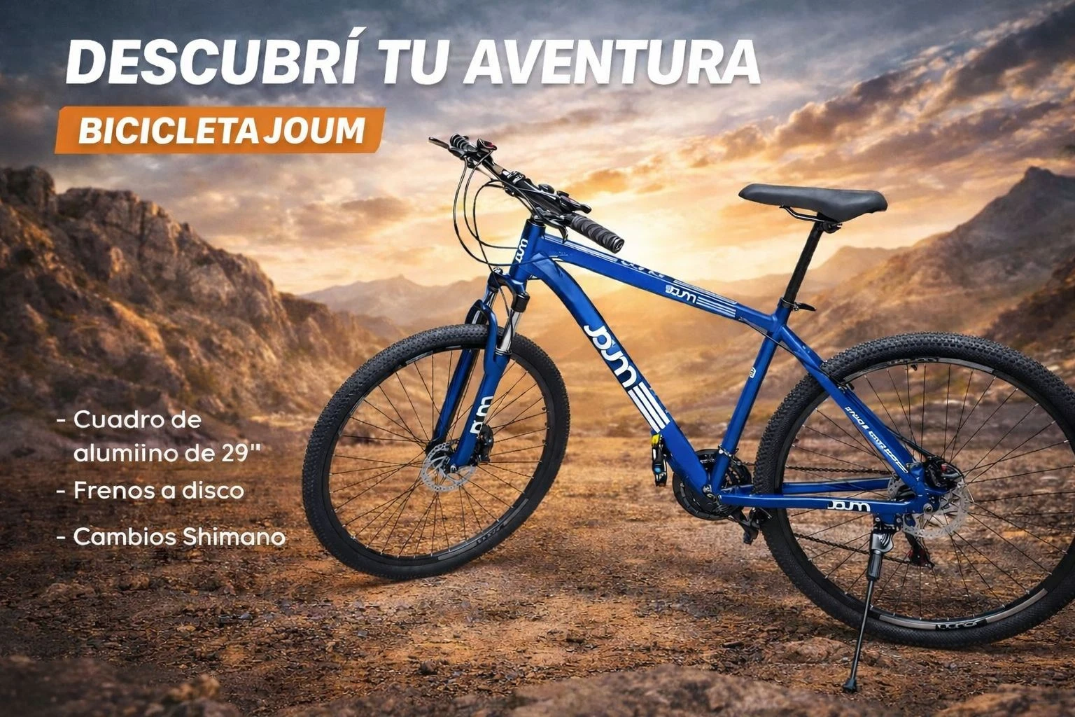 BICICLETA JOUM AZUL TALLE L ROD 29 ALUMINIO