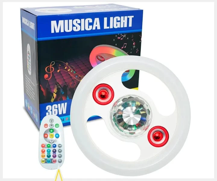 Lampara Bombillo luz led con parlante Bluethooth  7