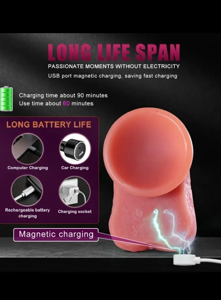 VIBRADOR 4 EN 1+ ESTIMULADOR DE CLÍTORIS  5