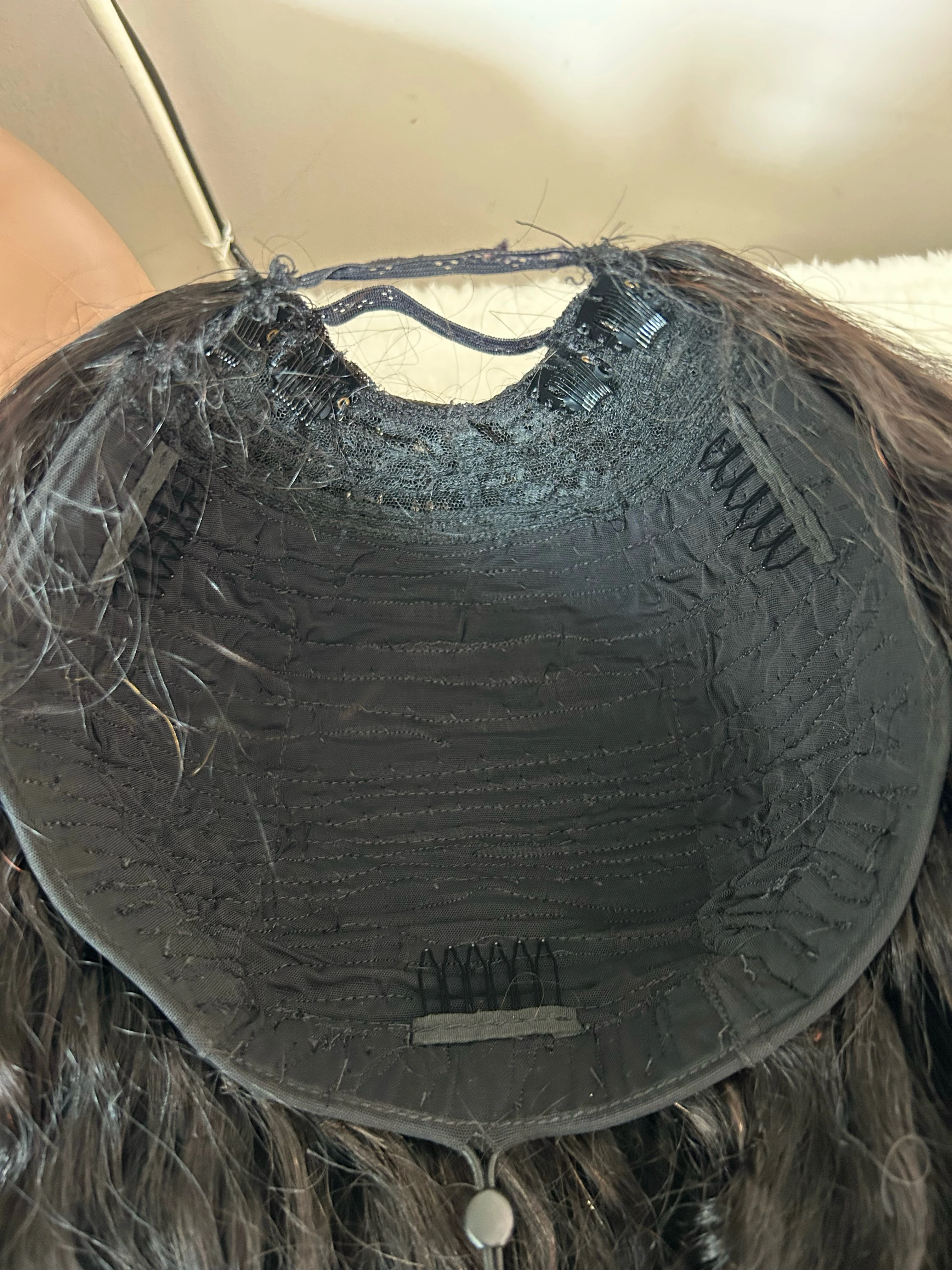Peluca en V de cabello humano, rizos de agua, 28 pulgadas, 180% densidad  4