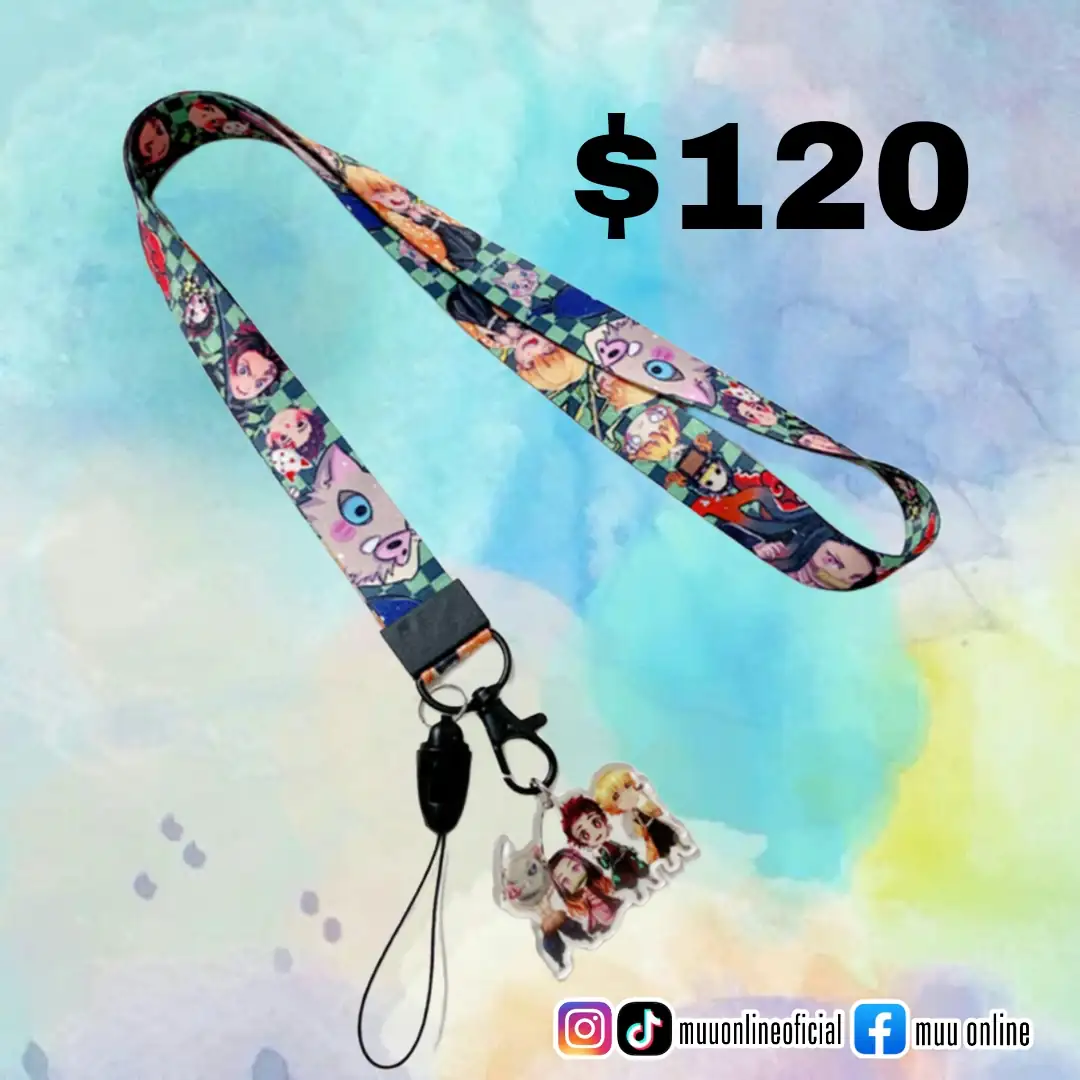 Lanyard portagafete demon slayer 2
