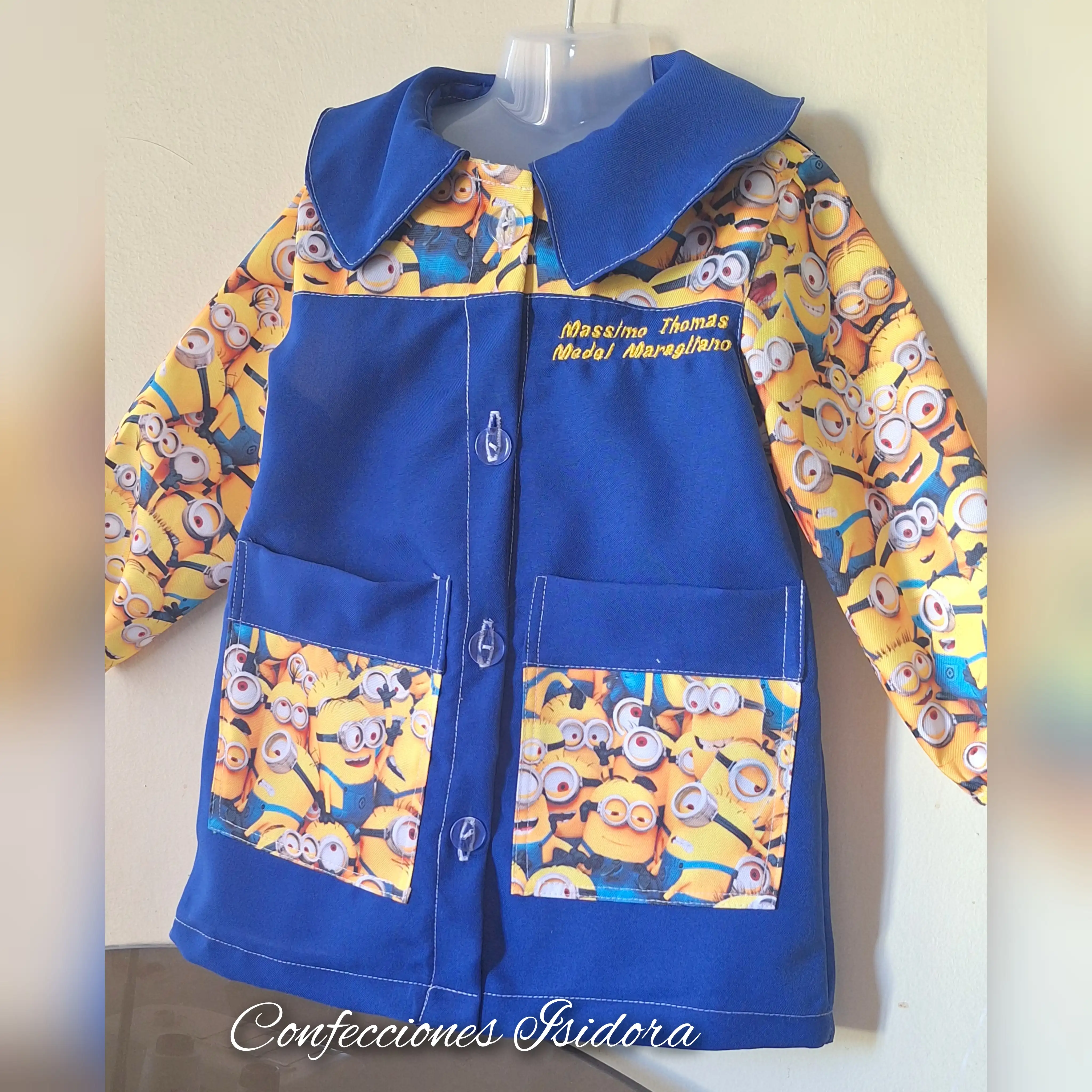 Delantal Minion , Azul rey 