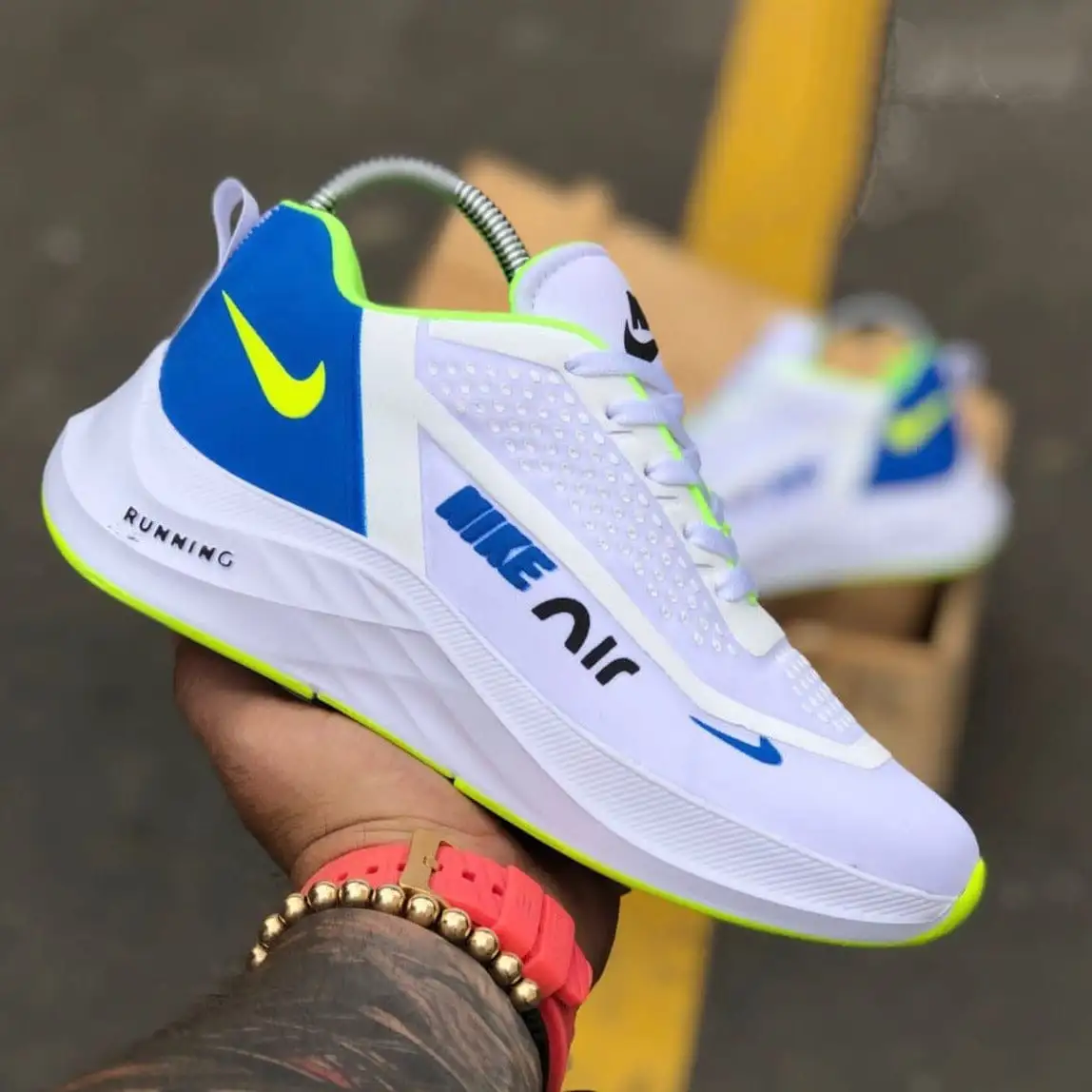 Tenis Nike Air Running Blanco Caballero