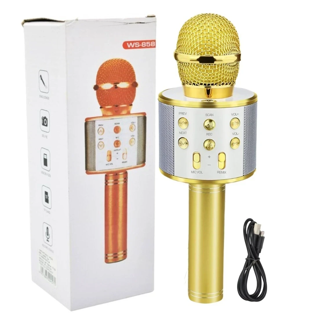 Microfono Bluetooth Inalámbrico Karaoke Con Parlante 6