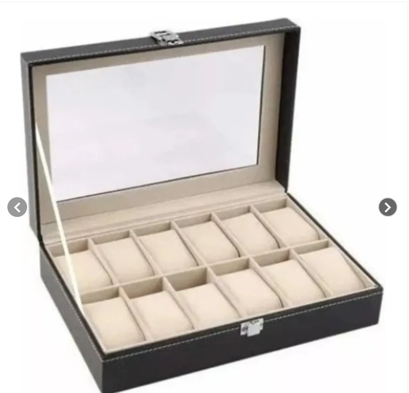 Organizador Estuche Caja 12 Relojes Exhibidor 2