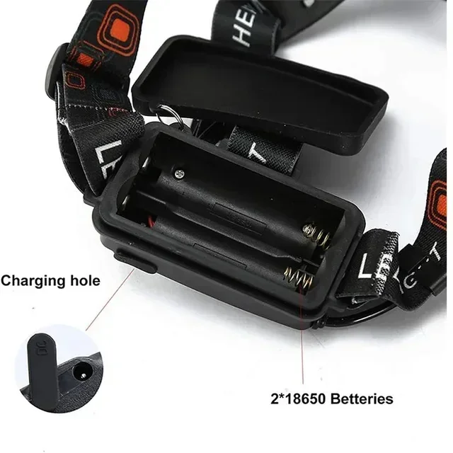 LINTERNA CABEZA RECARGABLE 3 LEDS 10W 6500K 6