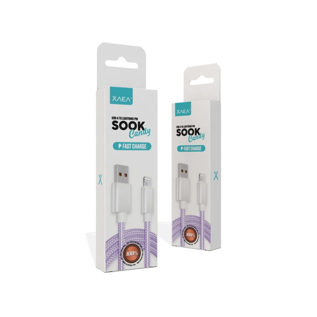 CABLE USB LIGHTNING MODX-092 – SOOK CANDY – XAEA – VERDE 4