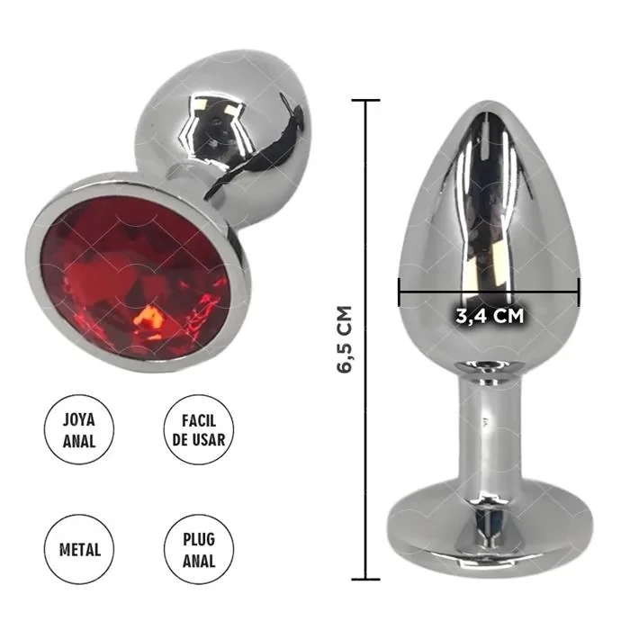 Plug Anal Small Perla Roja