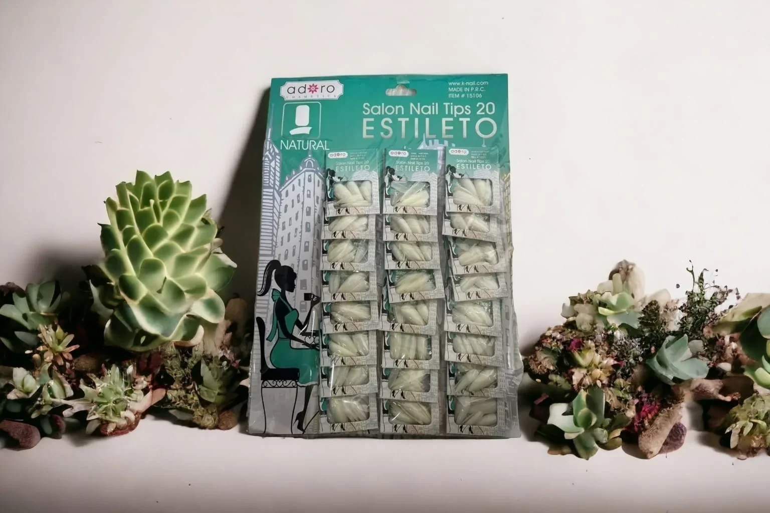 adoro uña x10pcs estileto 15106