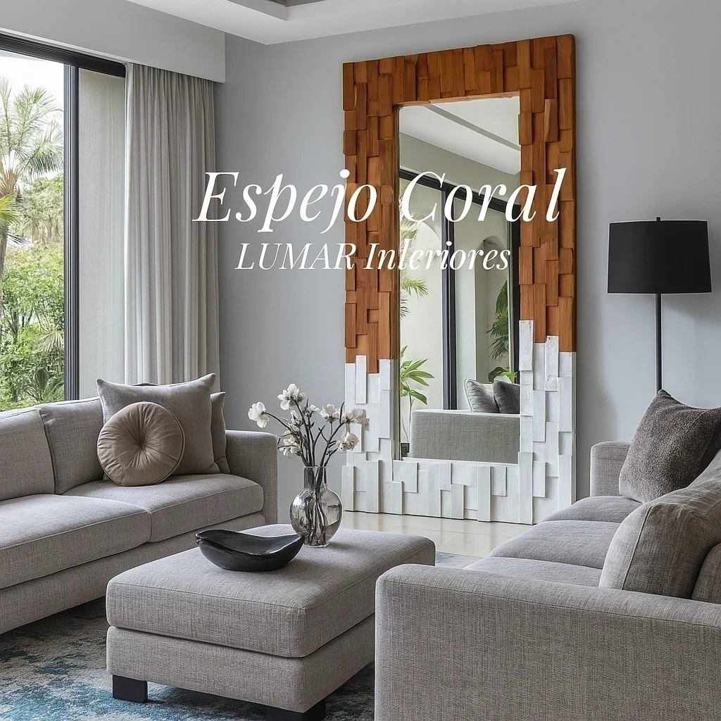 Espejo CORAL Silver Parota Solida 210x110cm 2