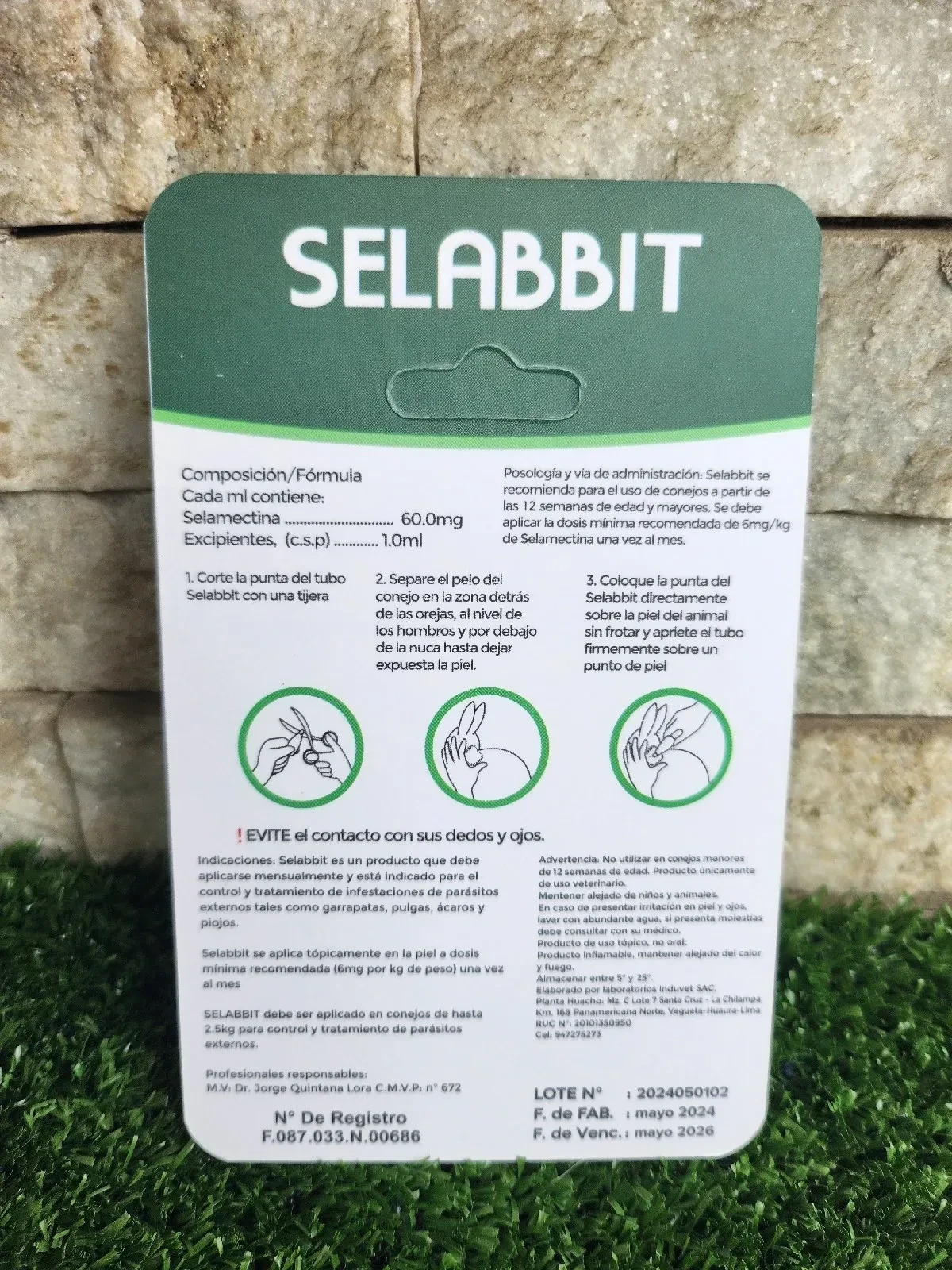 SELABBIT 0.25ML HASTA 2.5KG CONEJO 2