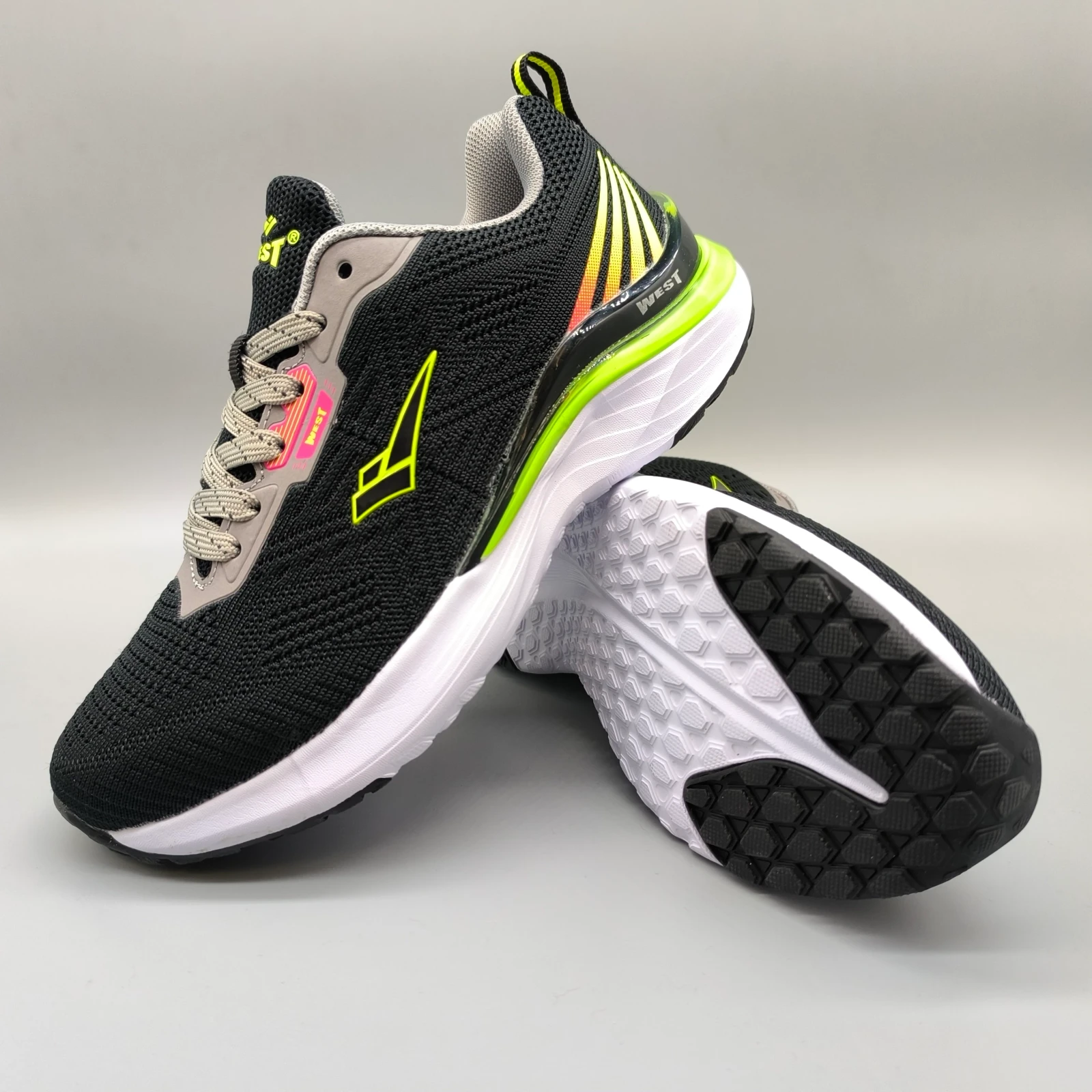 WEST DE DAMA BLACK/ LT GRAY/ LIME  6
