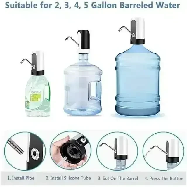 DISPENSADOR DE AGUA AUTOMÁTICO RECARGABLE  3