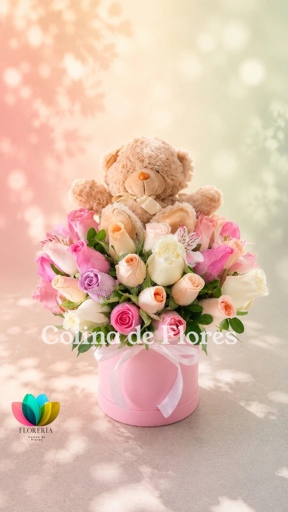 Box pastel con peluche 