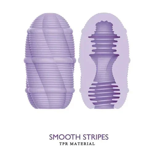 Masturbador Huevo Egg Smooth Stripes 10Cm X 5.6Cm