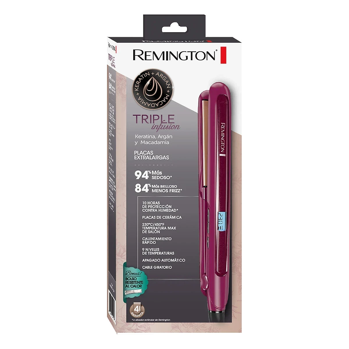 Plancha de pelo Remington Triple Infusion