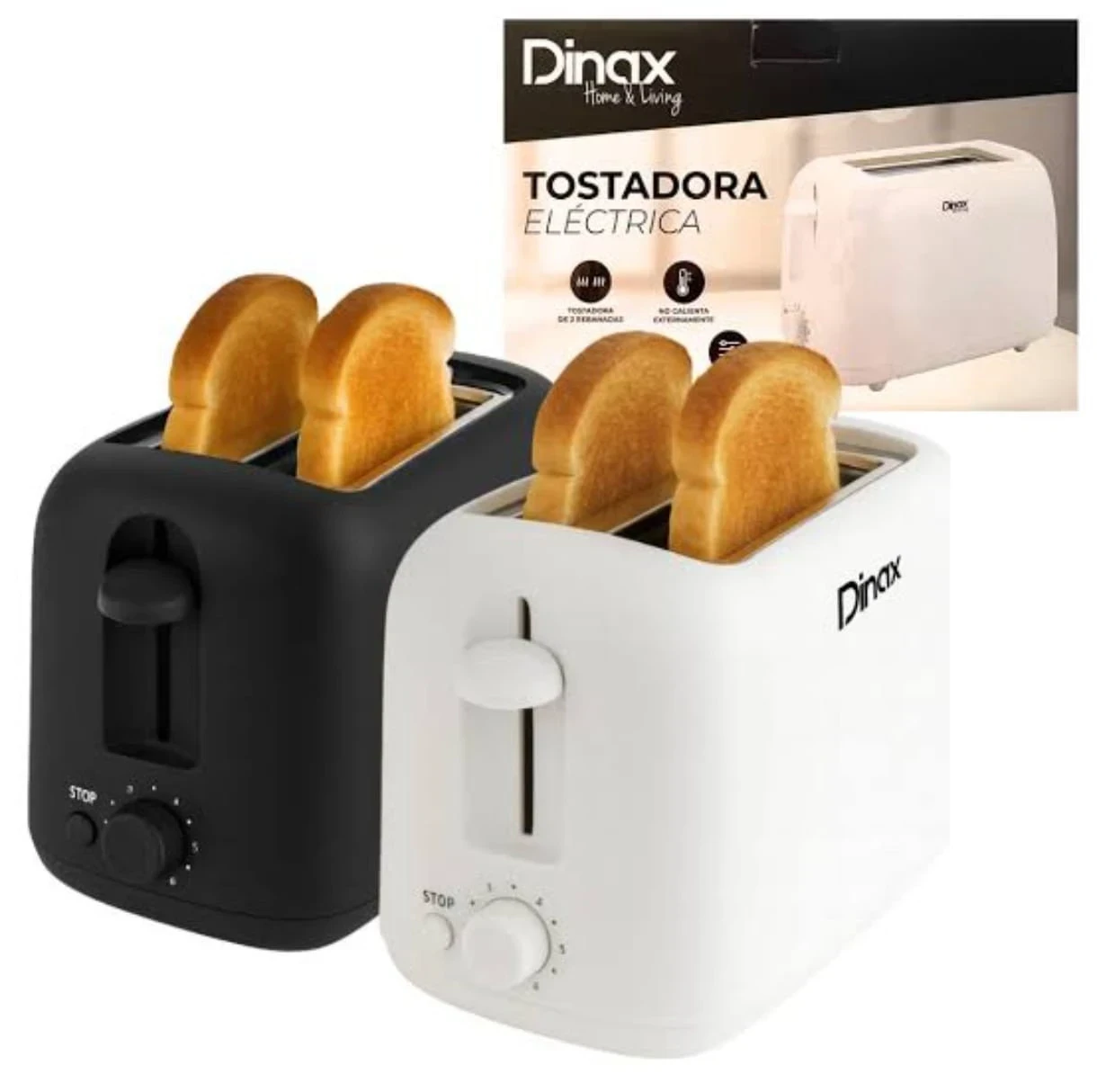 TOSTADORA ELECTRICA DINAX 2 PANES