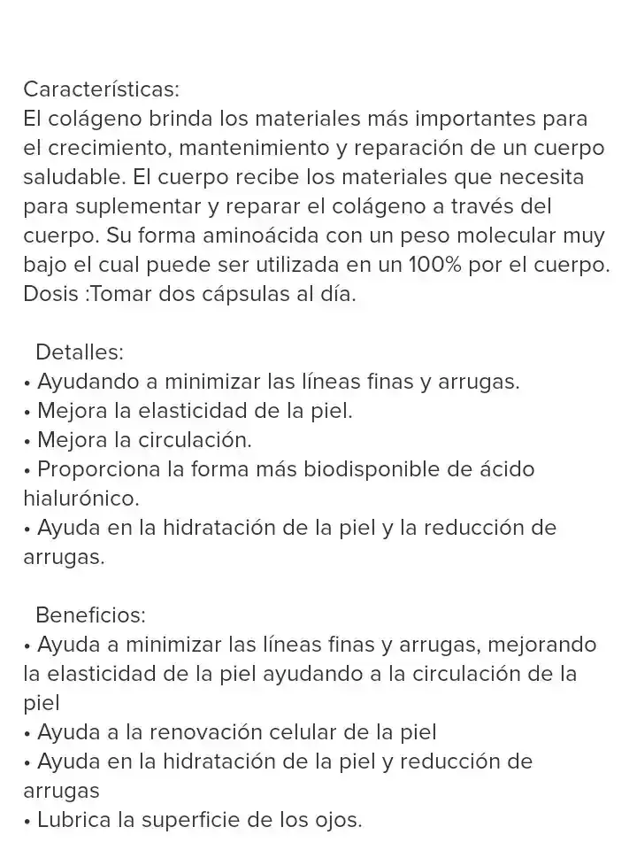 Colageno Hidrolizado por 100 softgels  2