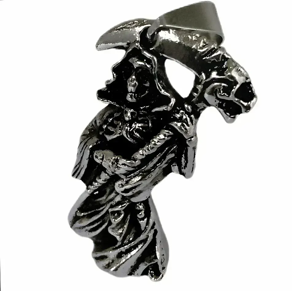 Dije Santa Muerte - Simbolismo y Misticismo - Acero Inoxidable