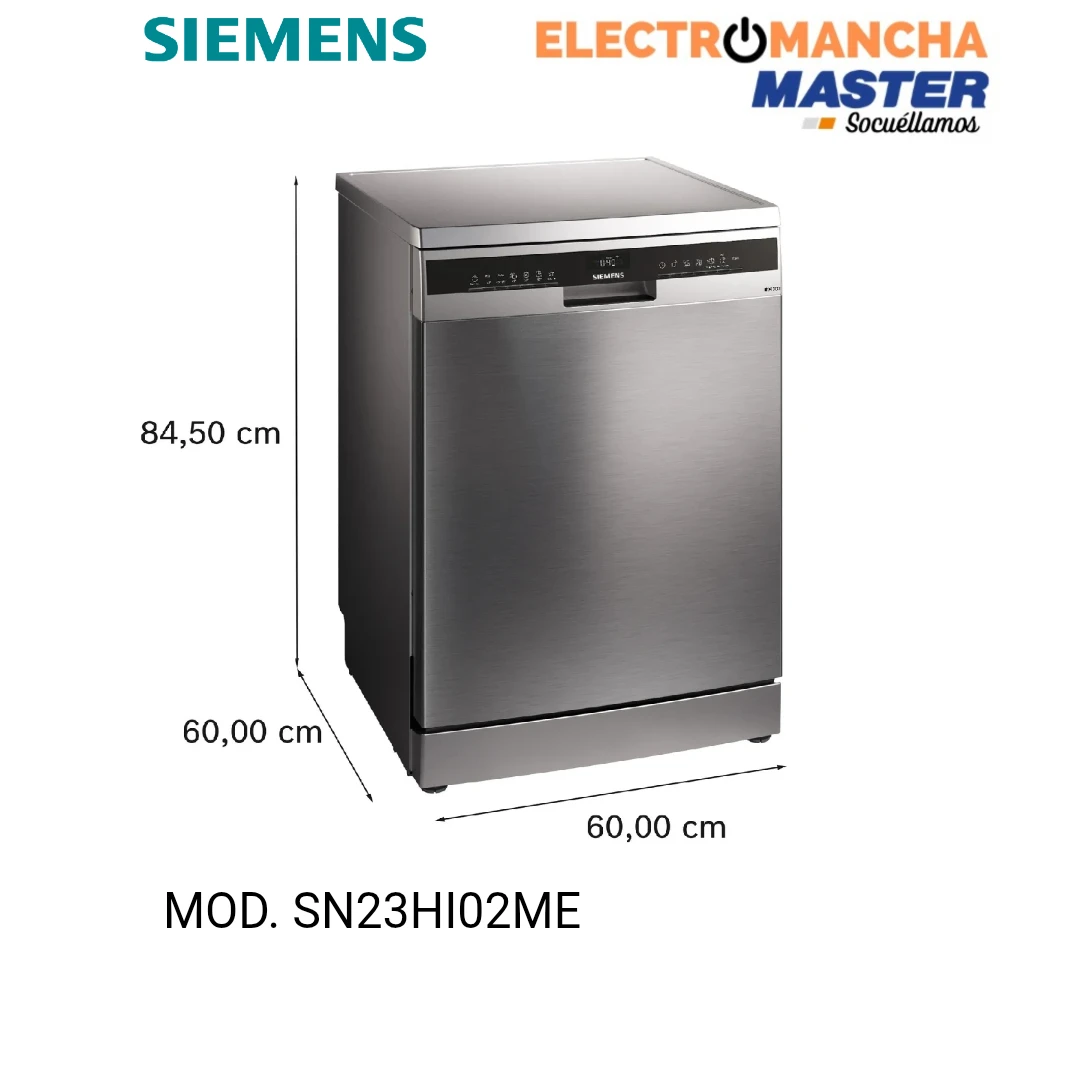 LAVAVAJILLAS SIEMENS IQ300 SN23HI02ME INOX 14 CUB. CLASE D  4