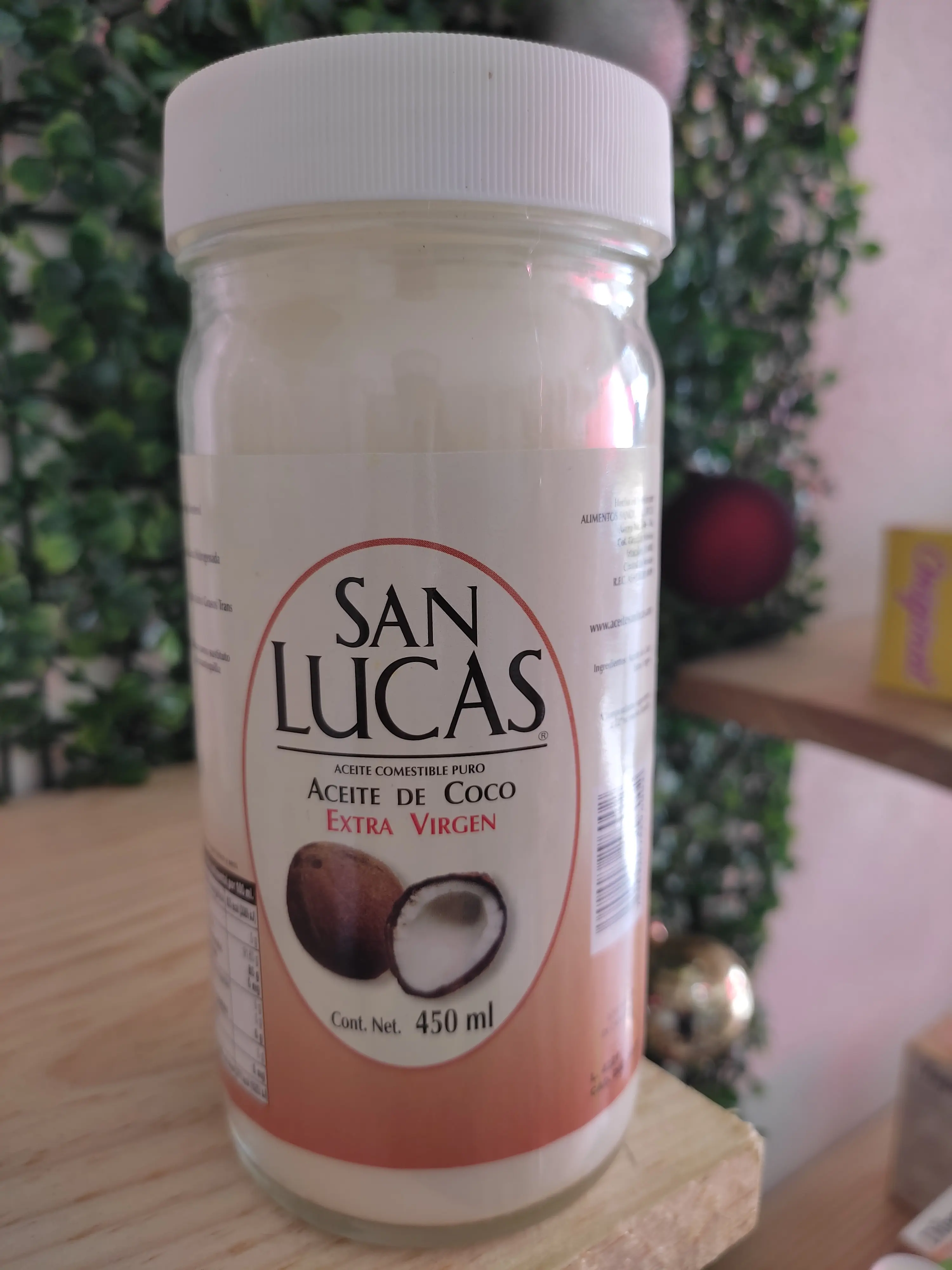 Aceite de coco extra virgen san lucas 450 ml