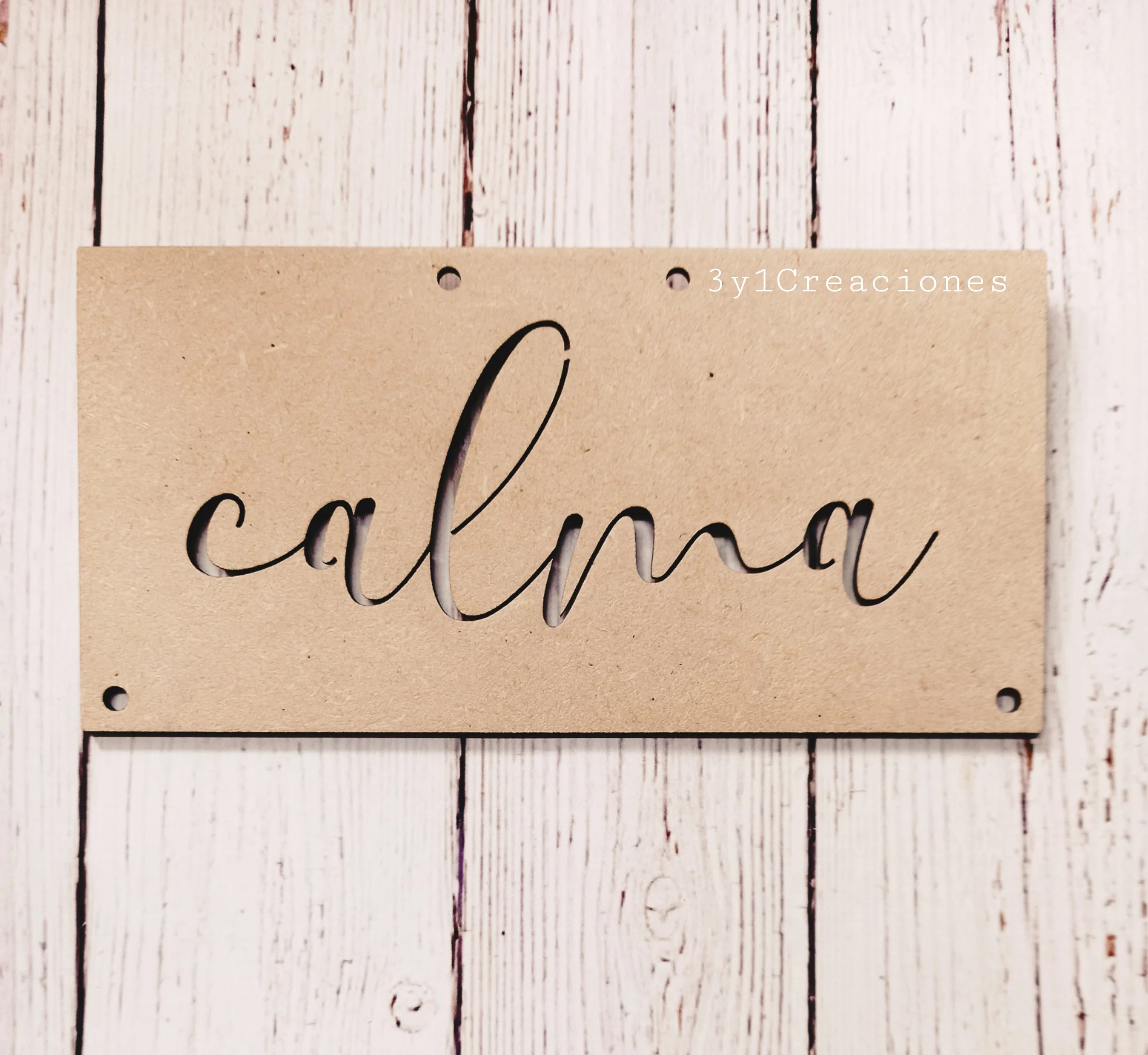 CARTEL RECTANGULAR CALMA