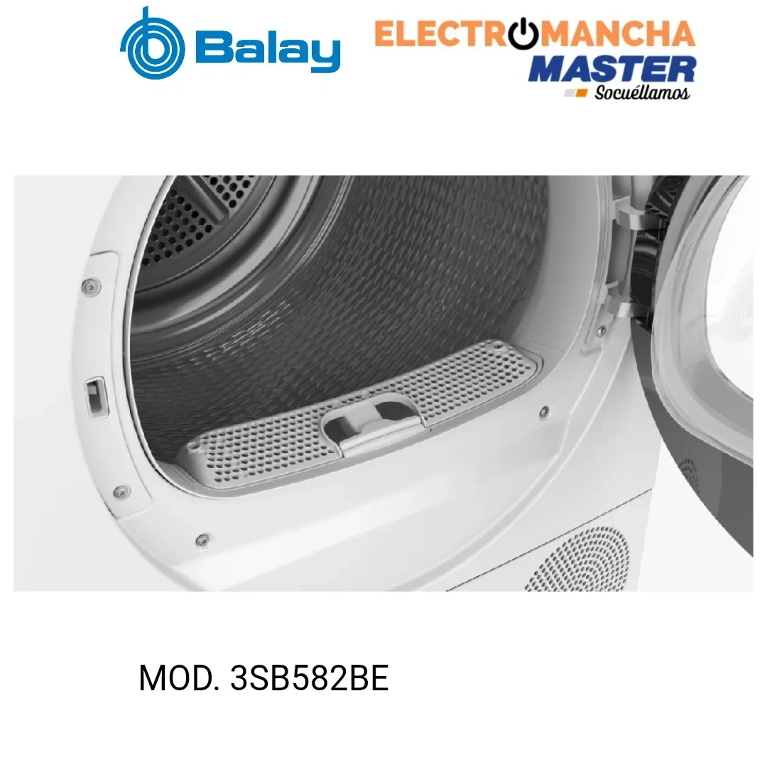 SECADORA BALAY 3SB582BE 8 KILOS BOMBA DE CALOR CLASE D  4