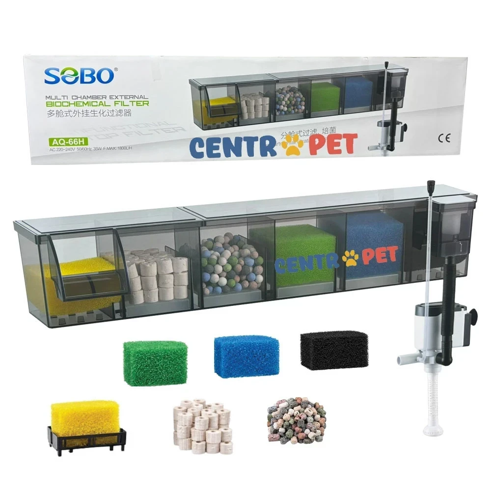 Filtro Multifuncional Sobo Aq-66h 25w 1800l/h