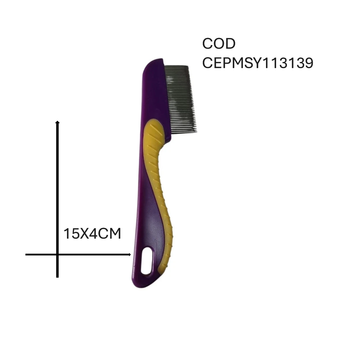 PEINE METAL 15CMX4