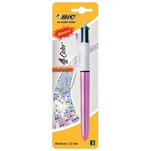 Bolígrafo bic 4colores retractil  3