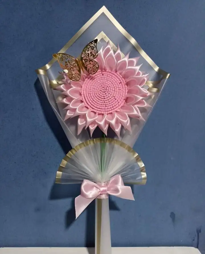 Girasol eterno rosado