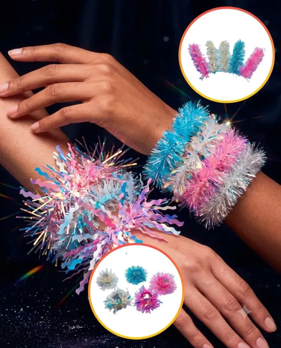 Pulsera magica destellos iridiscente 