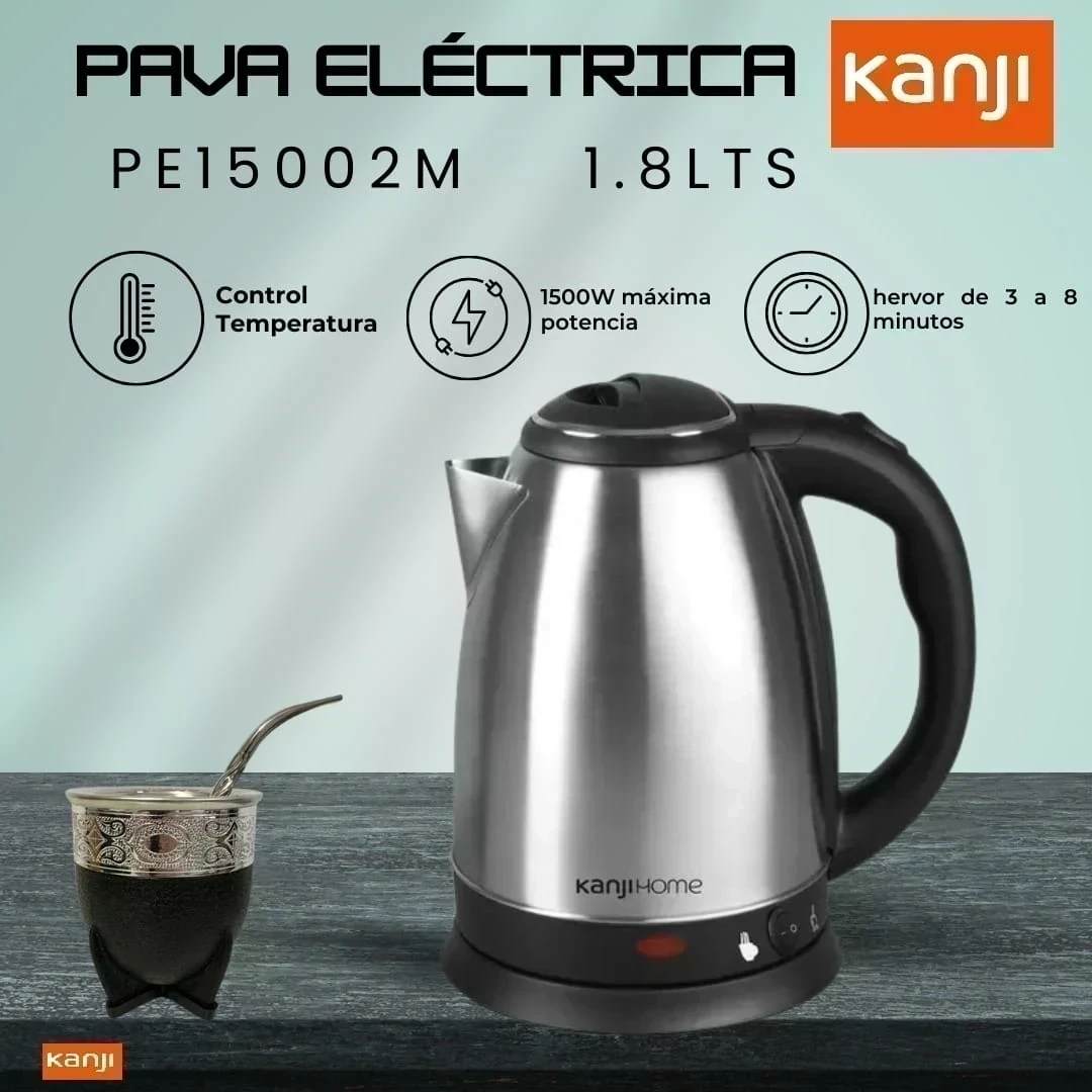 PAVA ELÉCTRICA KANJI 1,7L CON CORTE MATE 