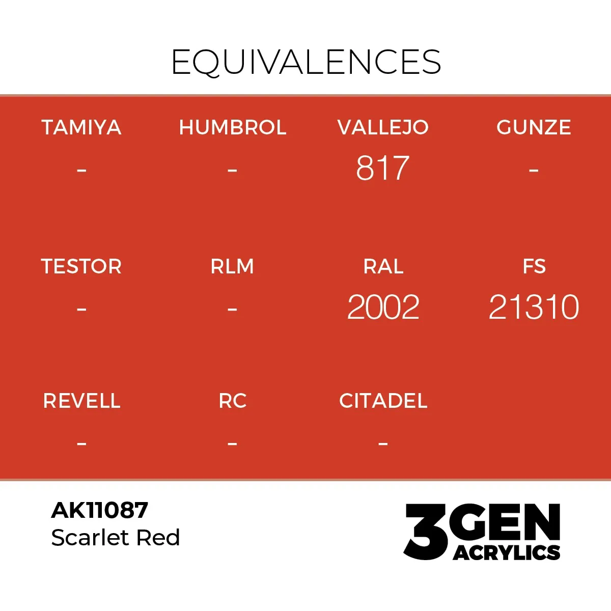 SCARLET RED – STANDARD 2