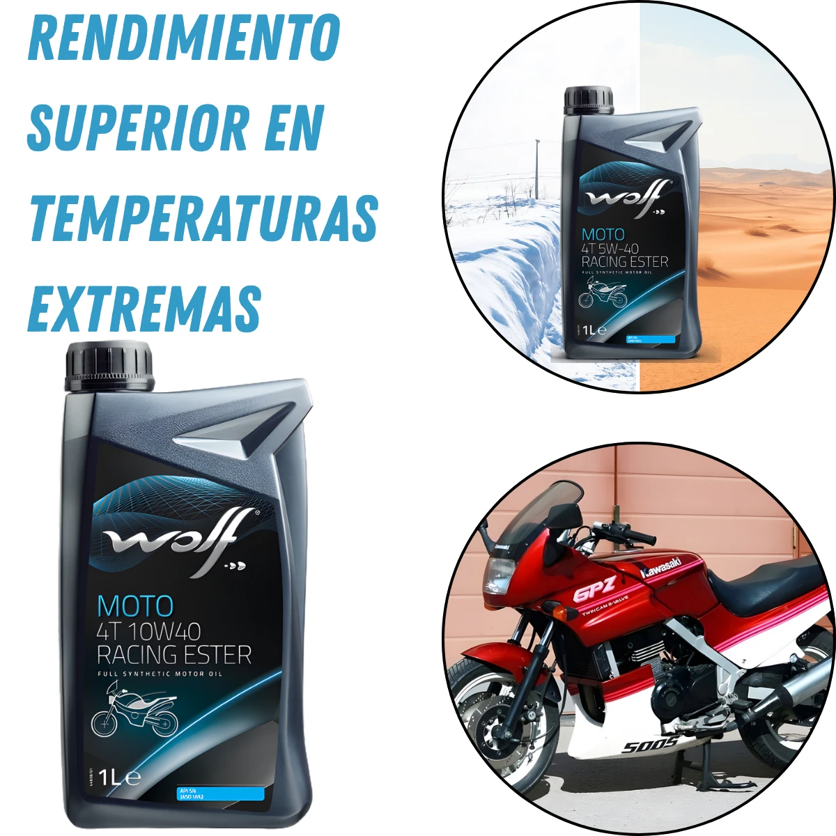 Aceite full sintético 10W40 para máximo rendimiento y protección en motores 4T. 3