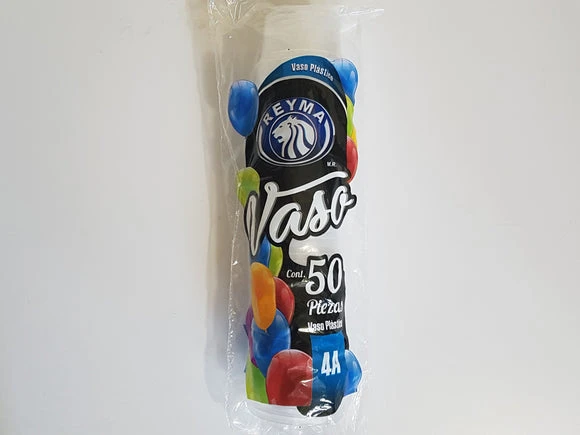 Vaso de plástico Reyma 4CH 50 pz