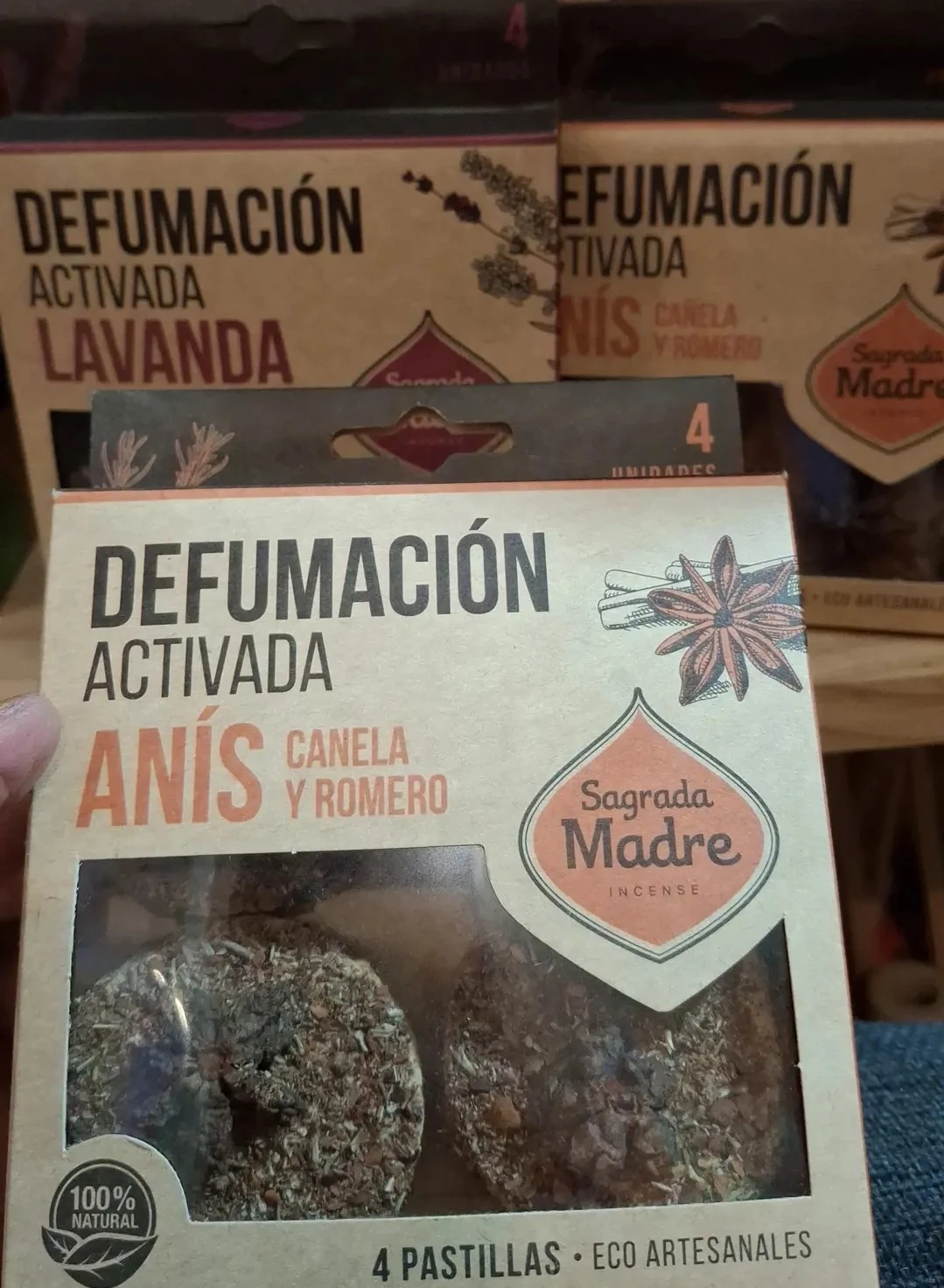 Pastillas de defumacion activada 