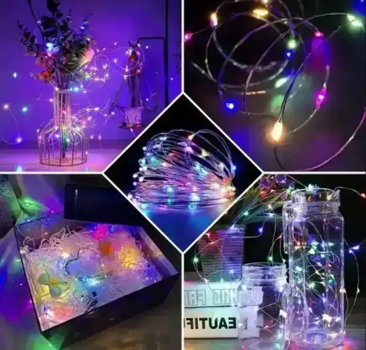 Guirnalda microled alambre deco 10 luces 1m  4